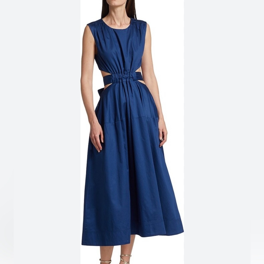 Aje Zorina tie midi dress